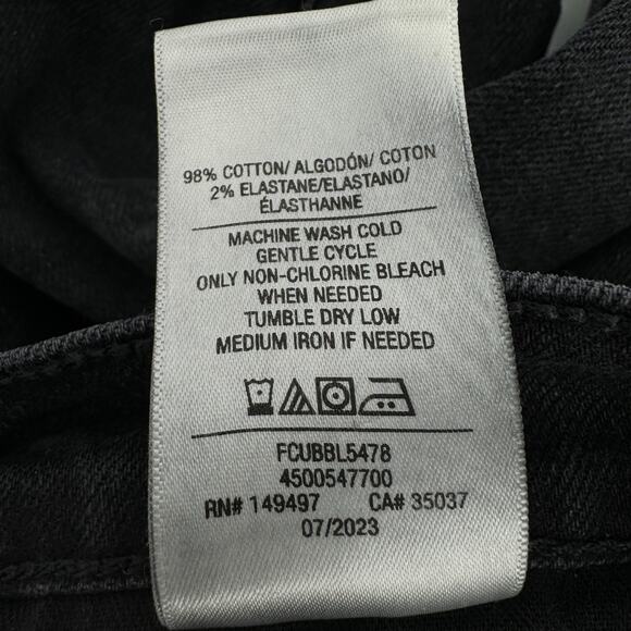 Favorite Daughter The Erin High Rise Slim Straight Boulder Jeans Black Size 29 - Picture 8 of 8